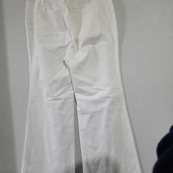 Lauren Ralph Lauren Cream Flare Leg Trousers - Picture 5 of 5